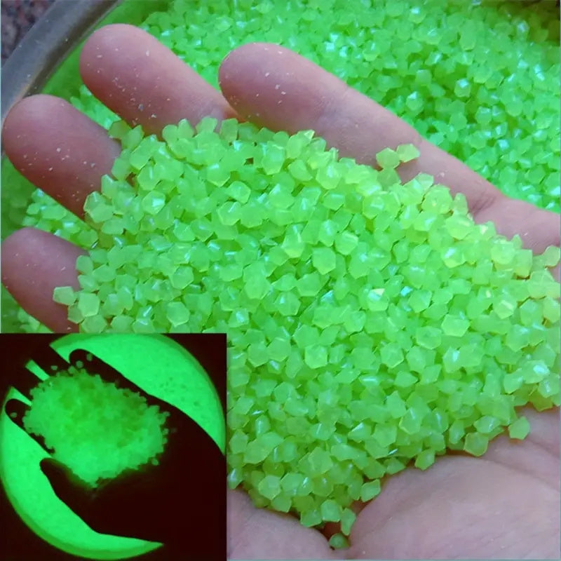 1000pcs Luminous Stones, Resin Glow In The Dark Rocks For Halloween Decor, Micro Landscape, Bonsai Decor, Pathway, Aquarium, Lawn, Yard, Fall Decor